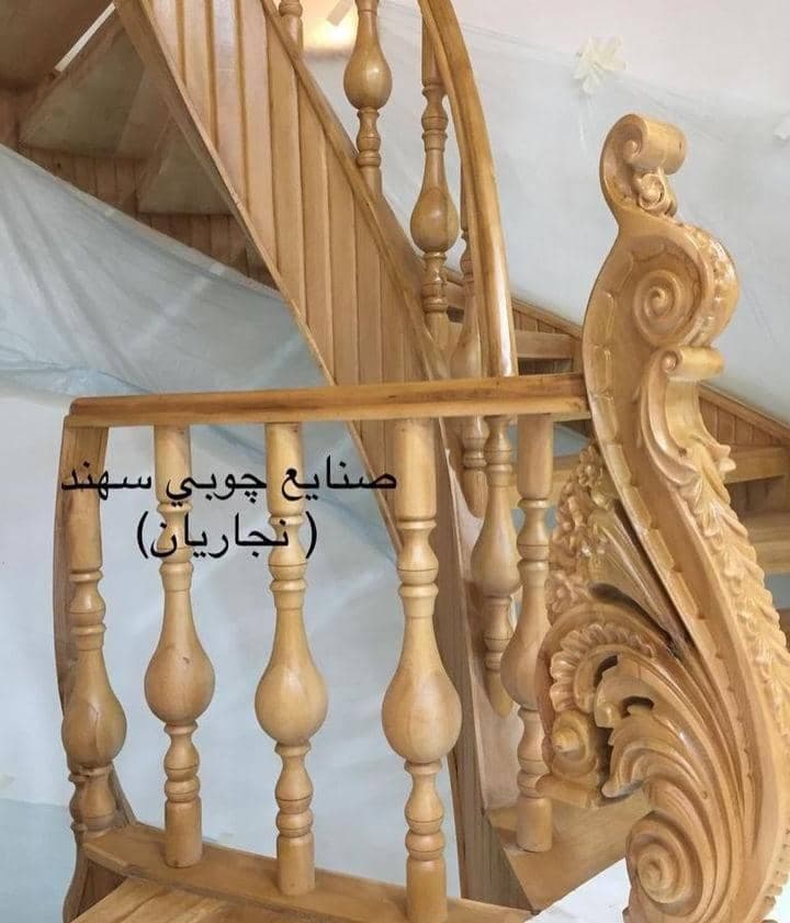 صنایع چوبی و اجرای پله چوبی سهند در تبریز