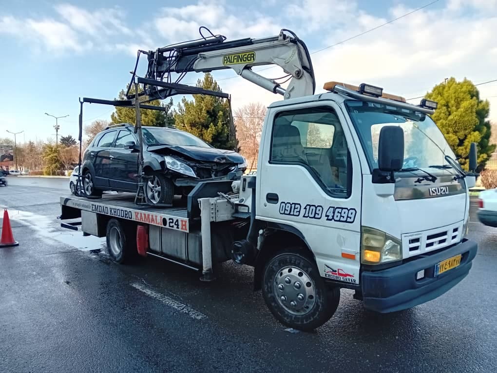 خدمات دکل عنکبوتی و کفی خودروبر کمالی نیک در تهران