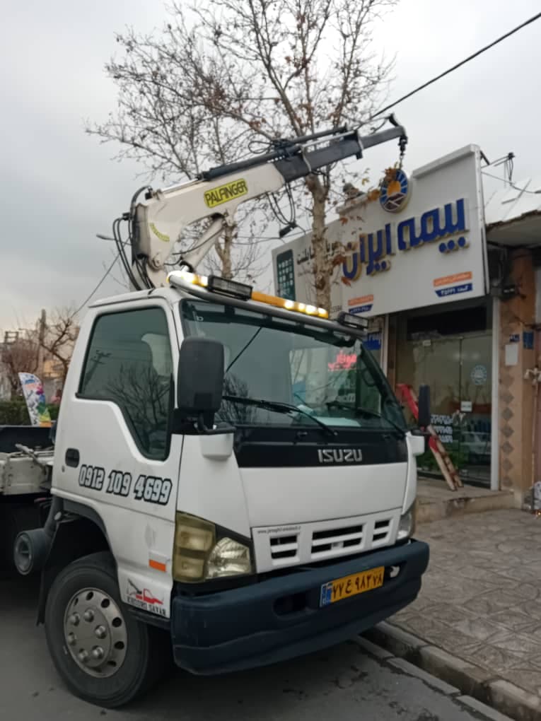 خدمات دکل عنکبوتی و کفی خودروبر کمالی نیک در تهران