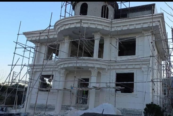 اجرا نمای ساختمان مدرن و کلاسیک میلاد افشار در رامسر