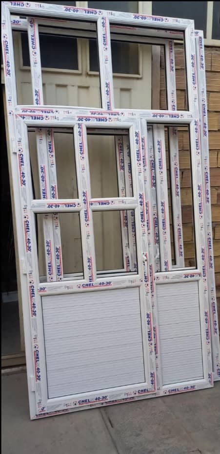 تولیدی و نصب درب و پنجره دو جداره upvc نمونه در رزند
