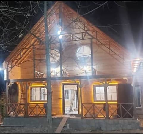 ساخت ویلای چوبی کومه سازان شهر باران در رشت