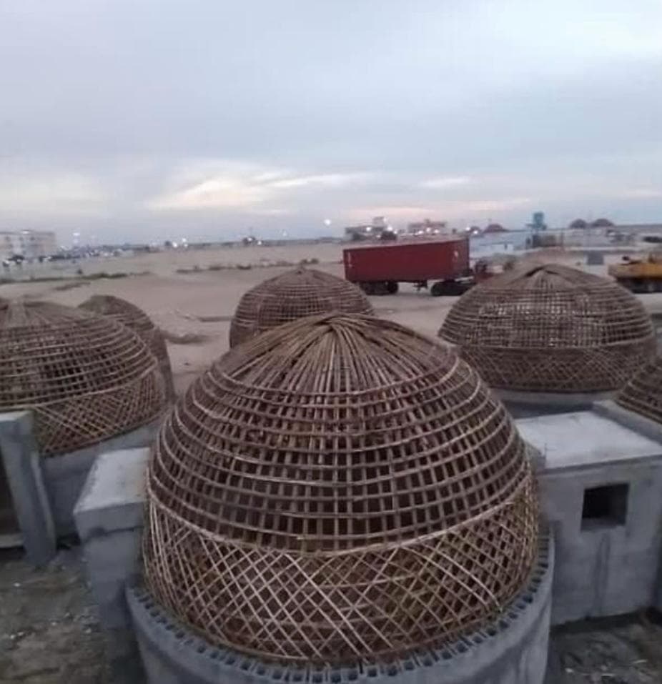 ساخت آلاچیق سنتی منصور آزادی در بندرعباس