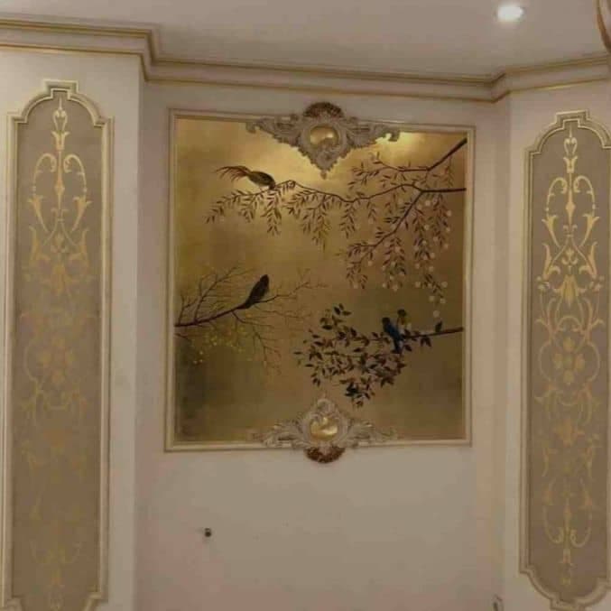 طراحی و اجرای نقاشی ساختمان و پتینه کاری گروه اندیشه در مهاباد