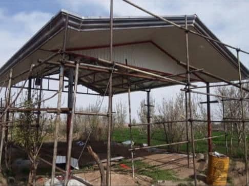 اجرای سقف شیروانی ساجد آرا در ایرانشهر
