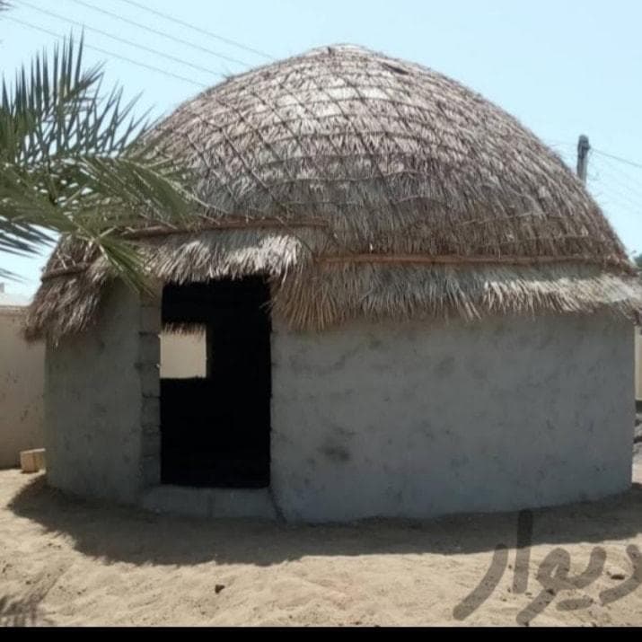 ساخت آلاچیق و کپرسنتی استاد احمدی در قلعه گنج کرمان