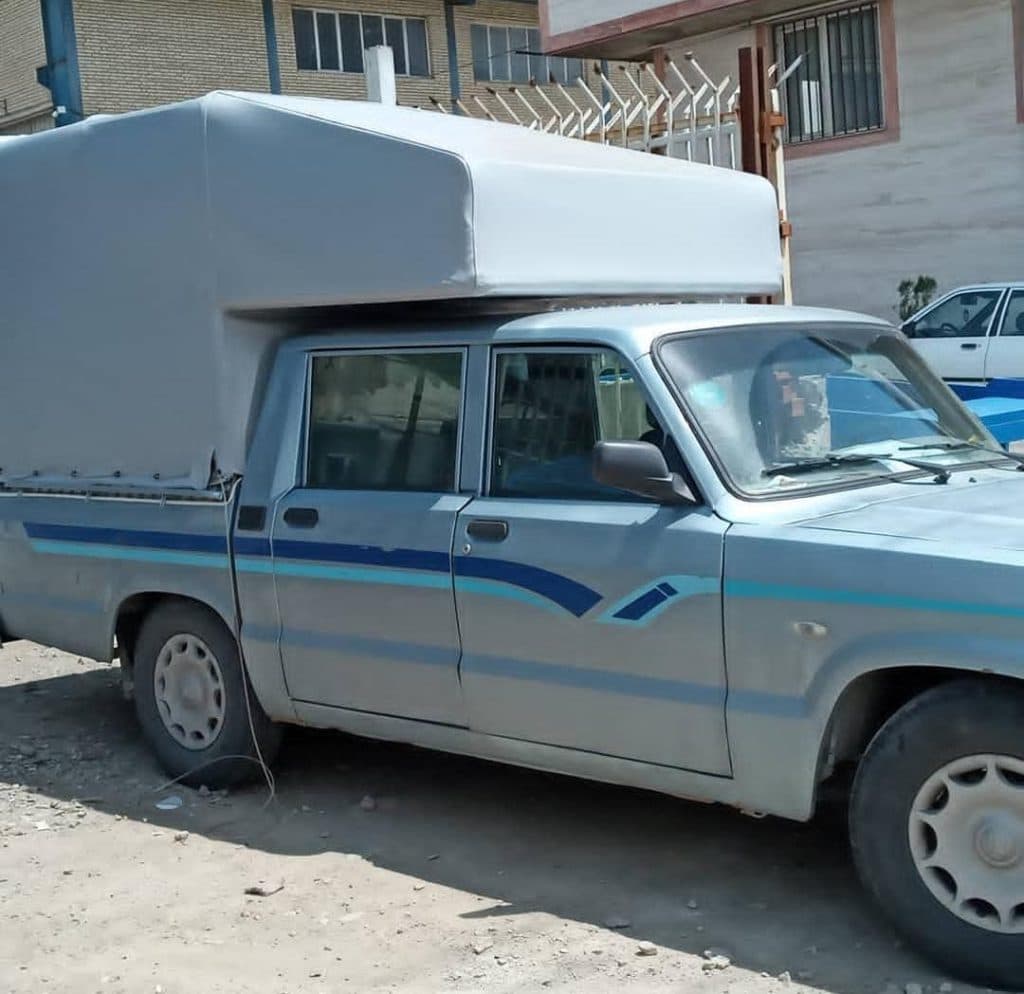 چادر دوزی برزنتی باری و‌ مسافرتی خیمه علی در گرمدره کرج
