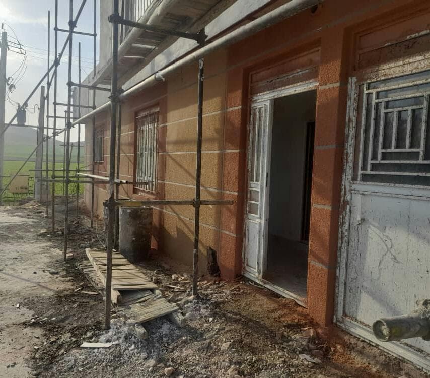 سیمانکاری و نمای ساختمان صوفی در بوکان آذربایجان غربی