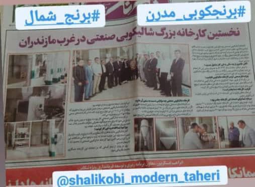 کارخانه برنجکوبی مدرن طاهری در غرب مازندران