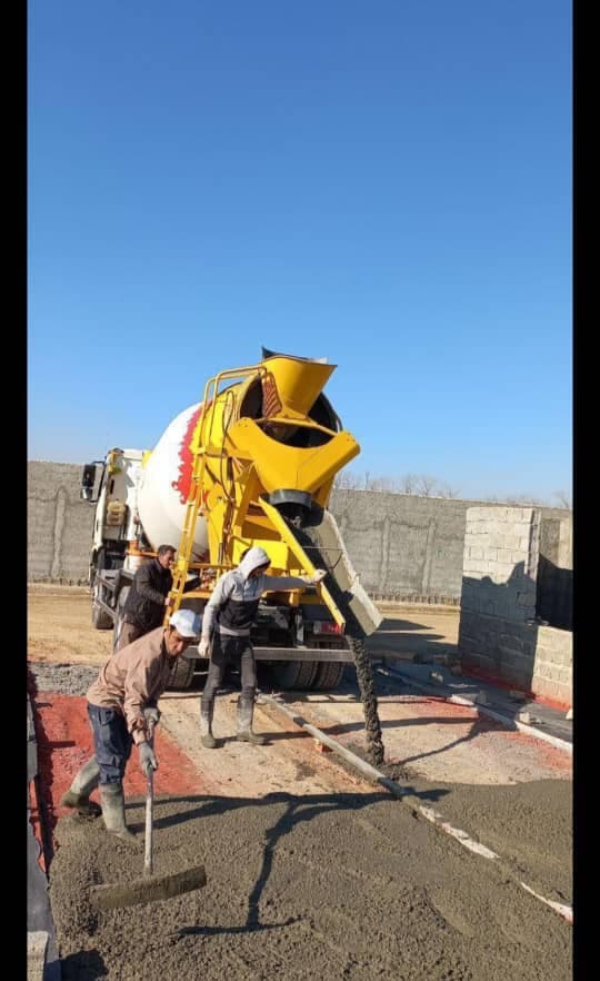 اجرا کف سازی بتنی با ماله پروانه برش کاتر علی پروین آذربایجان شرقی