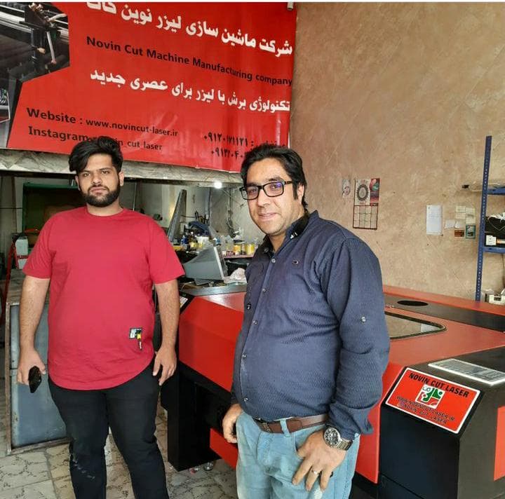 تولید دستگاه لیزر برش و حکاکی فلزات و غیر فلزات نوین کات در اصفهان