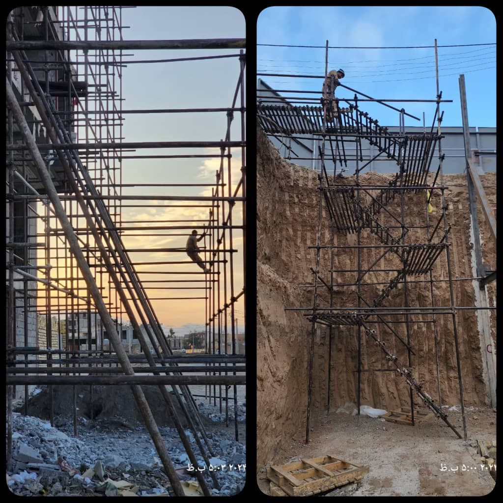 اجاره داربست فلزی و کفراژ میلاد در کاشان