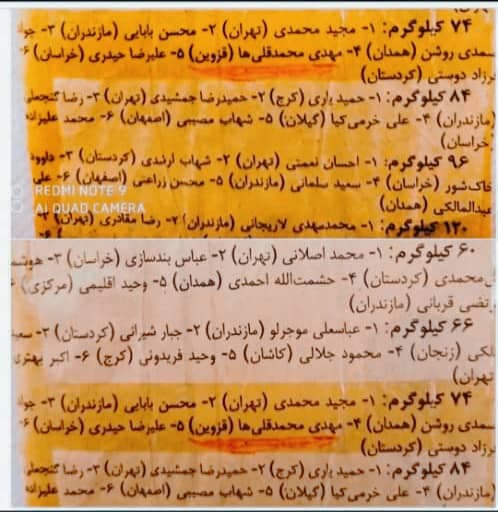 مربی و قهرمان کشتی آزاد مهدی محمد قلی ها در قزوین