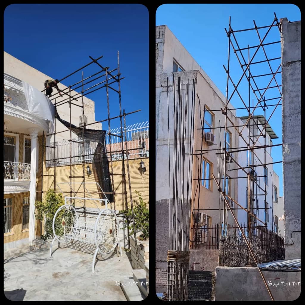 اجاره داربست فلزی و کفراژ میلاد در کاشان