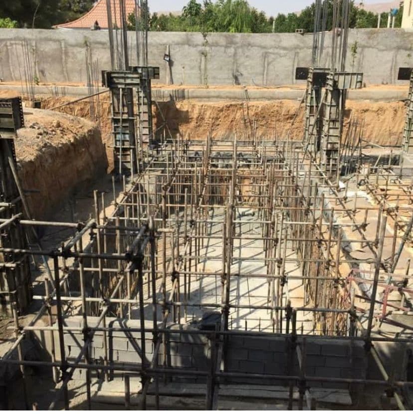 داربست فلزی زنگی آبادی در کرمان