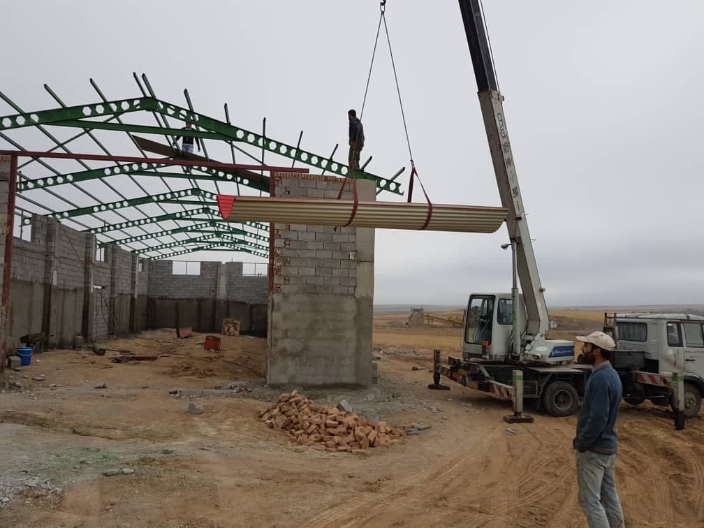 سوله سازی و اجرای شیروانی ایران سقف در اردبیل