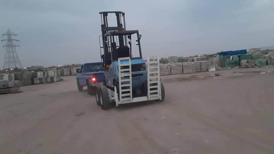 ساخت کفی یدک کش حمل لیفتراک و بابکت علی محمودی در اراک