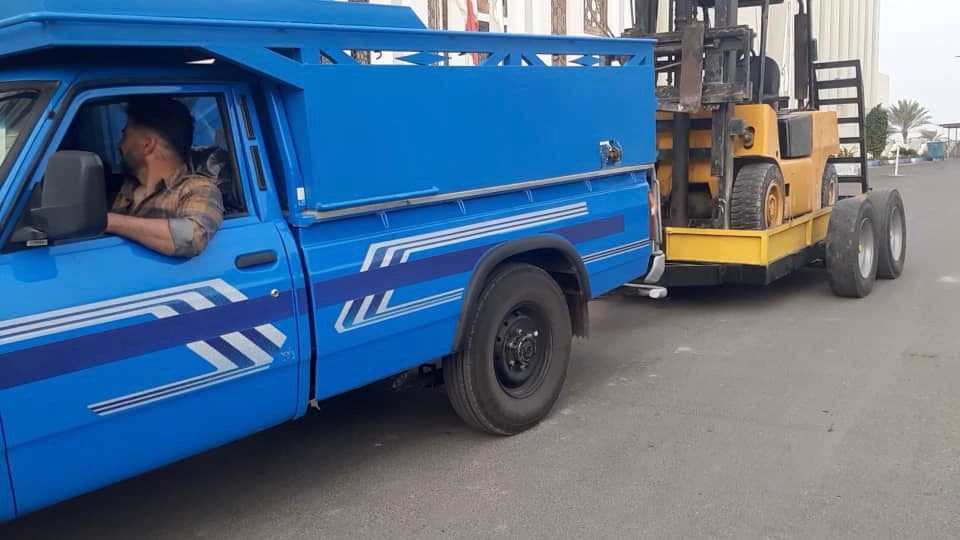 ساخت کفی یدک کش حمل لیفتراک و بابکت آراد ماشین نایبند در بندرعباس