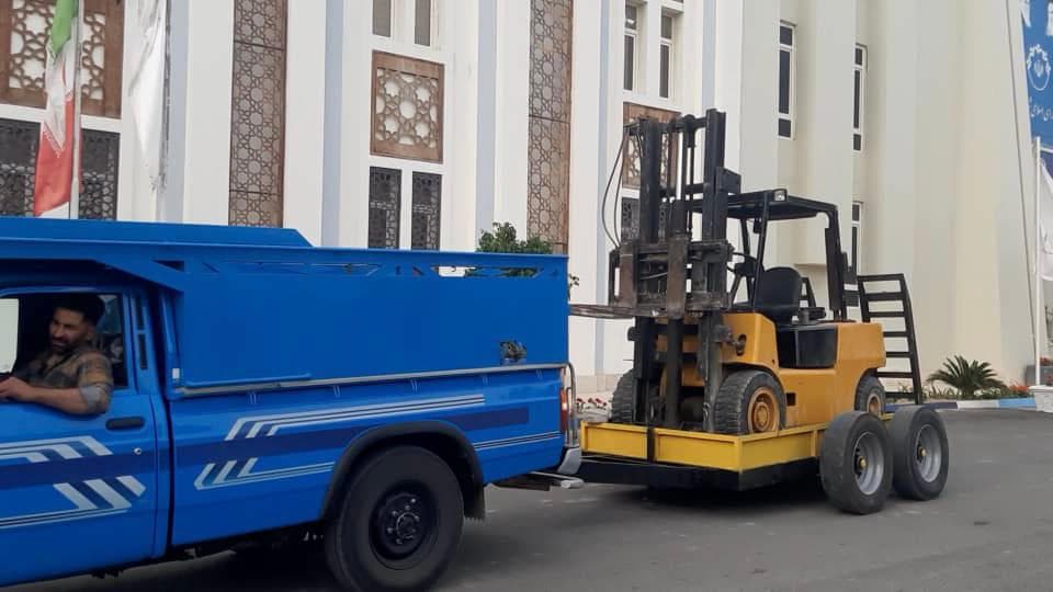 ساخت کفی یدک کش حمل لیفتراک و بابکت علی محمودی در اراک