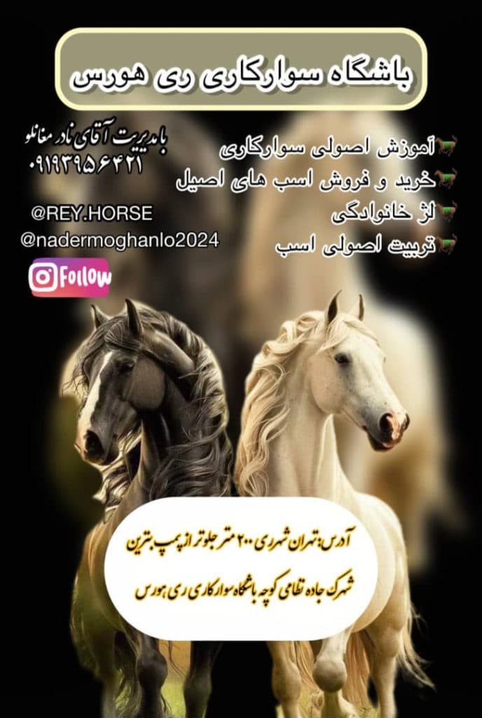 باشگاه سوارکاری و پانسیون و تعلیم اسب ری هورس در شهر ری