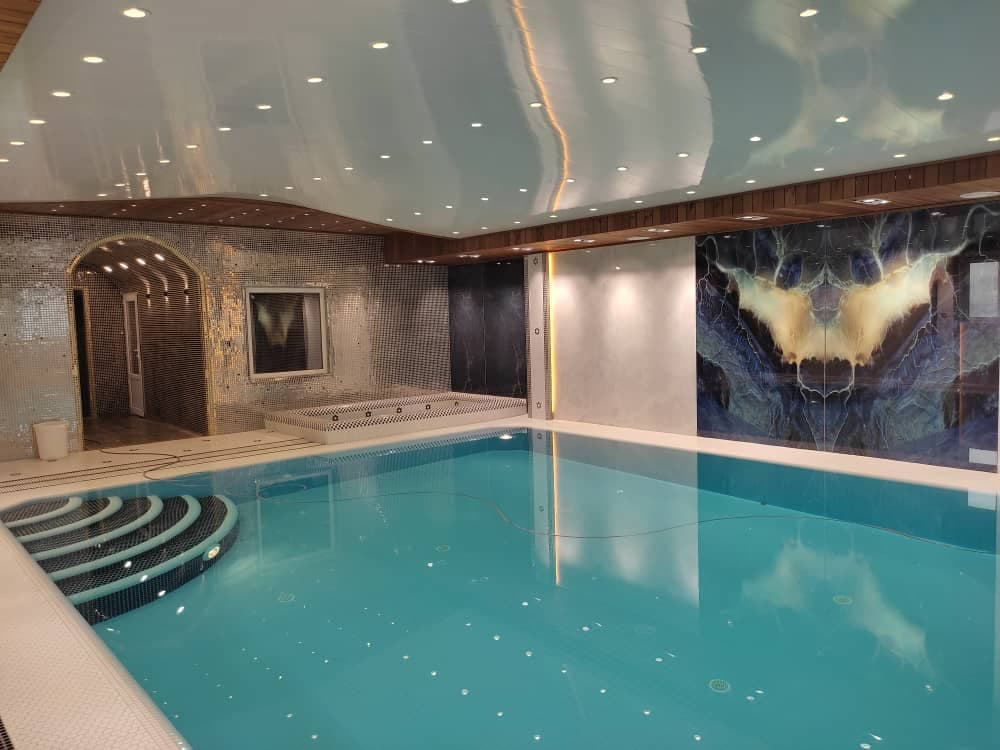 طراحی و ساخت استخر جکوزی و مجموعه ورزشی شرکت تهران سونا در مشهد