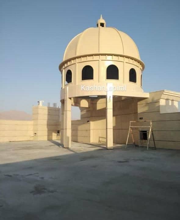 طراحی و ساخت پله های دوبلکسی المان شهری گنبدکلاسیک کاشان اسپیرال در کاشان