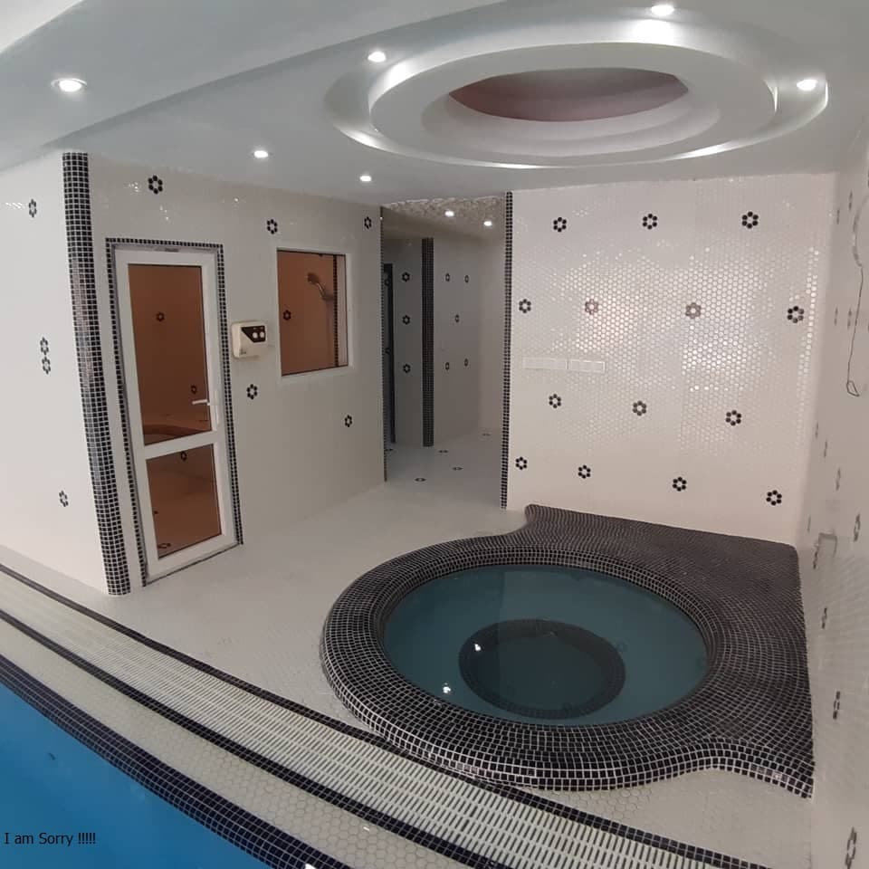 طراحی و ساخت استخر جکوزی و مجموعه ورزشی شرکت تهران سونا در قم