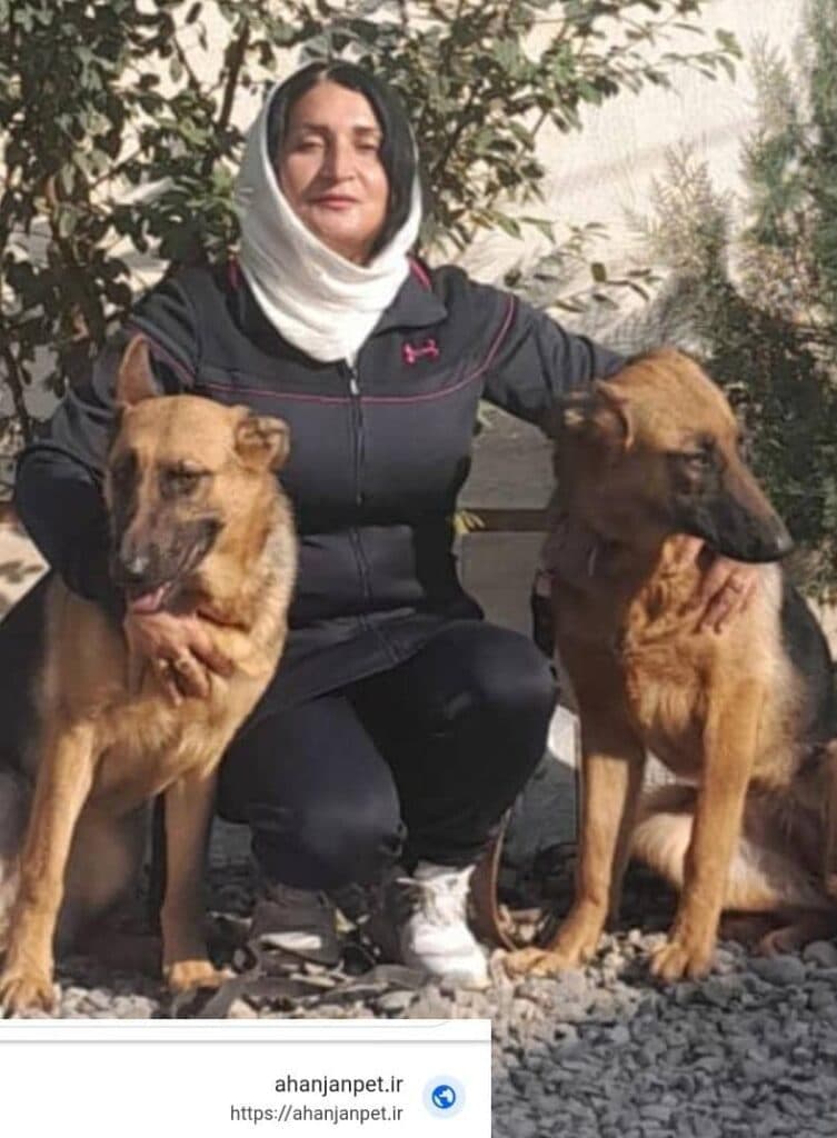 معصومه آهن جان مربی سگ در گیلان