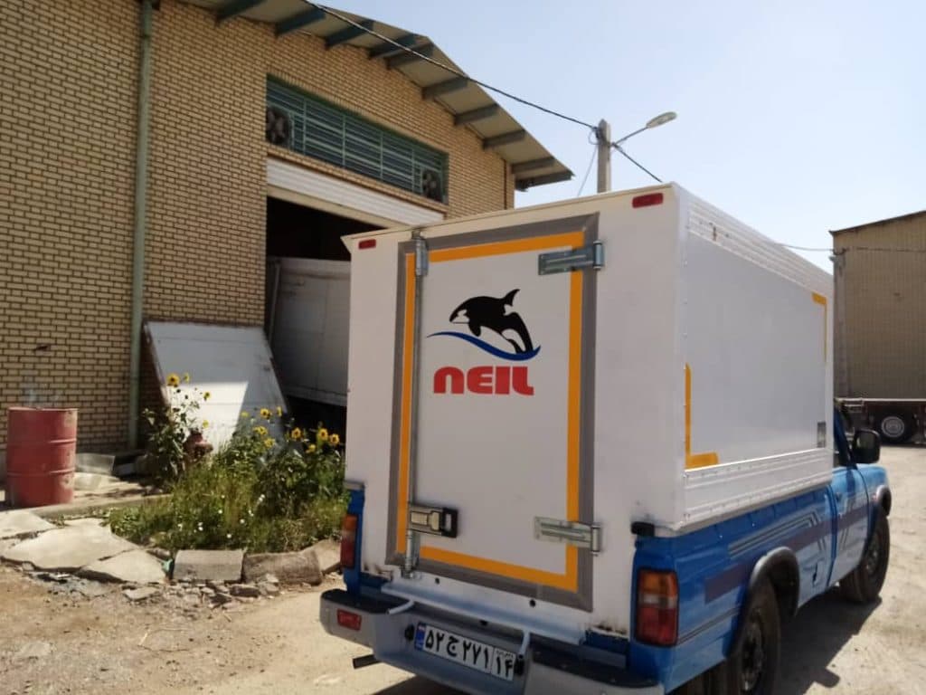 ساخت و فروش یخچال ثابت و متحرک نیسان و کامیون شرکت نیل اروند در آبادان