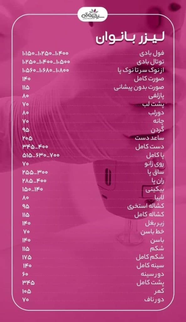 مرکز لیزر زیبایی سیب صورتی در ششم بهمن سنندج
