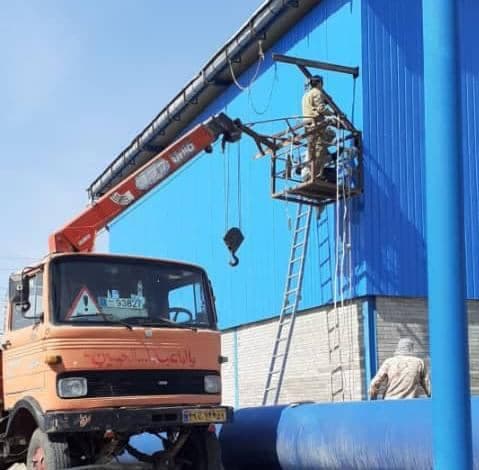 جرثقیل نیل برگی در علی آباد کتول