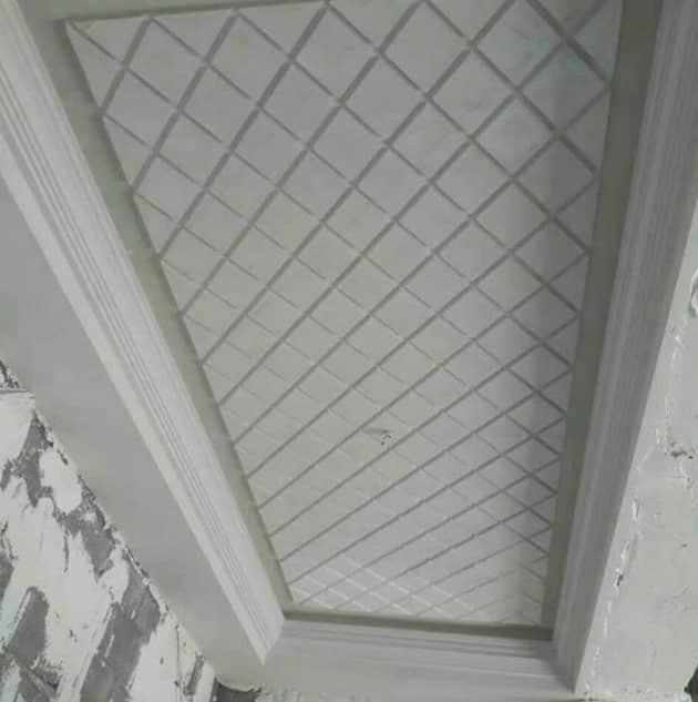 گچکاری مدرن ساختمان منصوری در ملکان