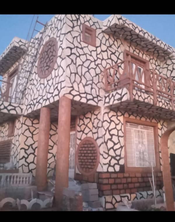 سیمان کاری طرح سنگ و چوب اسماعیلی در ایلام