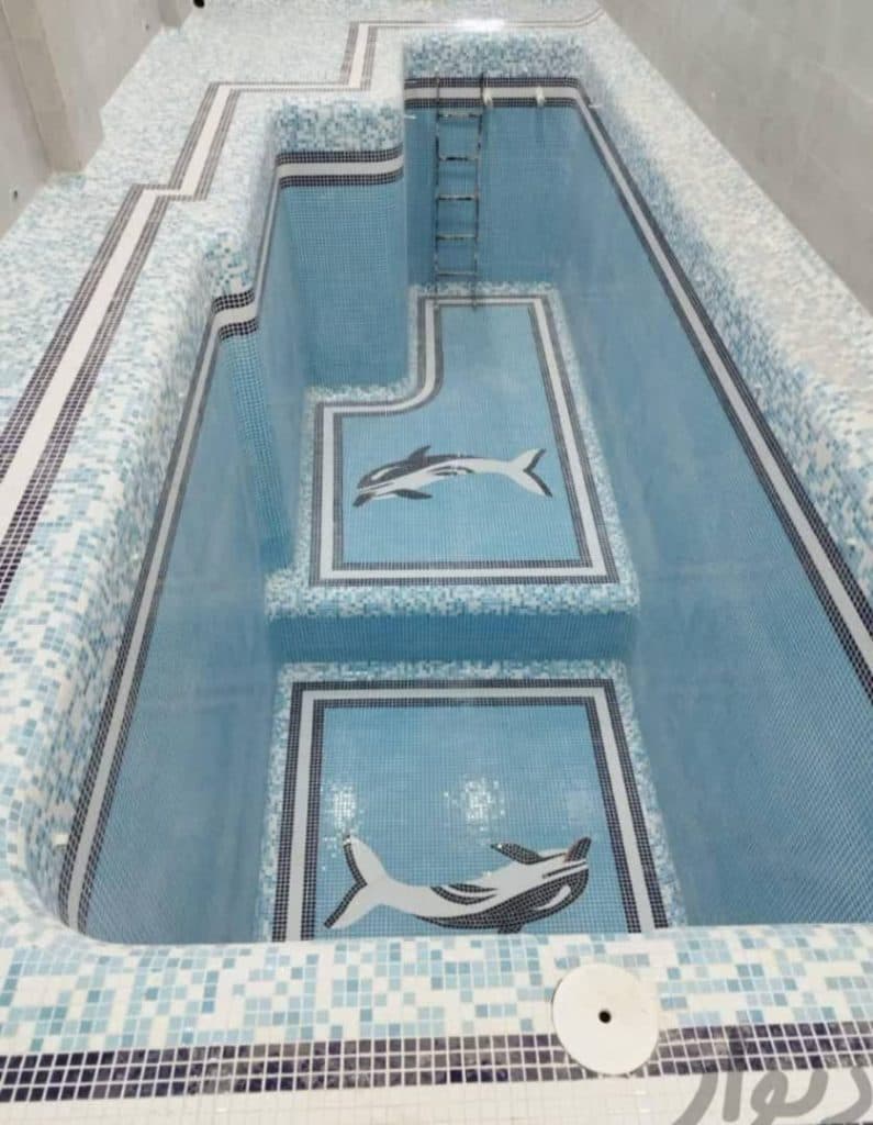 کاشی کاری استخر البرز در مشهد