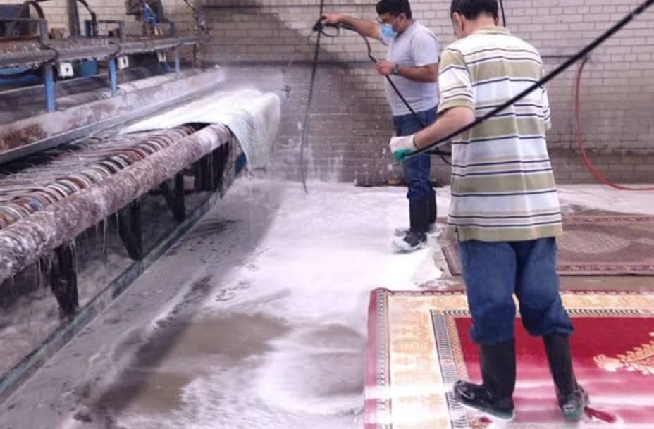 قالیشویی دینور در کرمانشاه