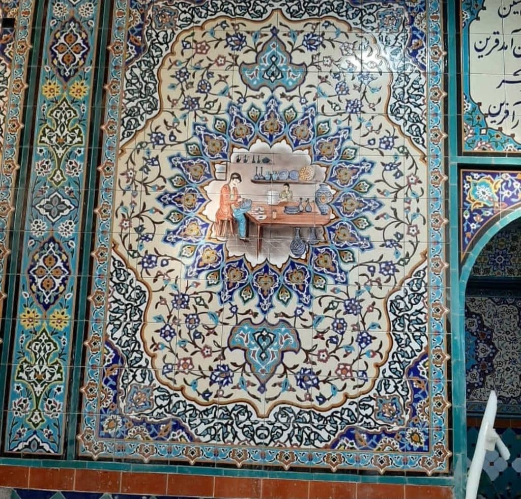 طراحی و ساخت کاشی هفت رنگ و معرق پردیس امینی در اصفهان