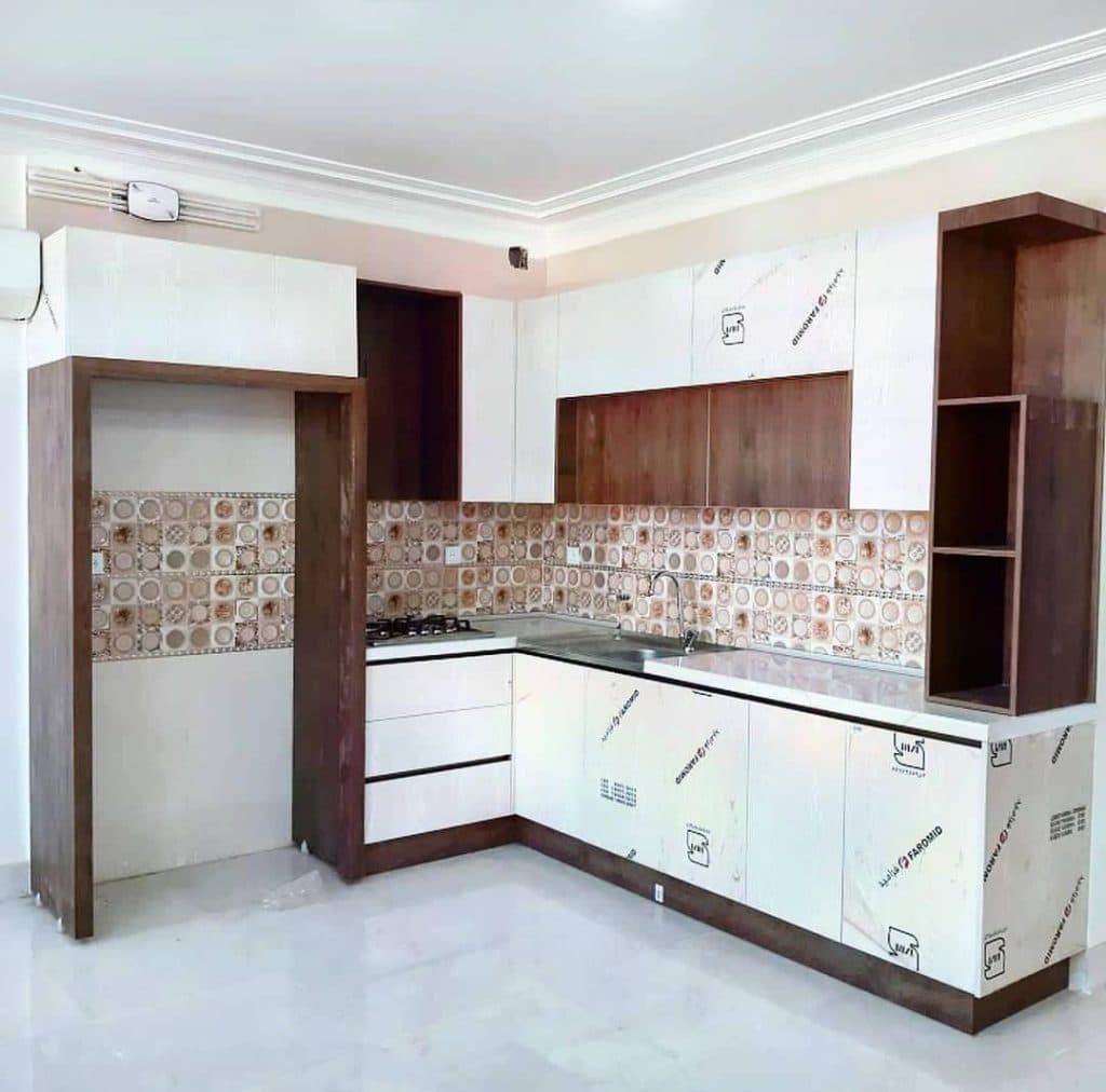 طراحی و تولید کابینت mdf استاد چوب در کاشان