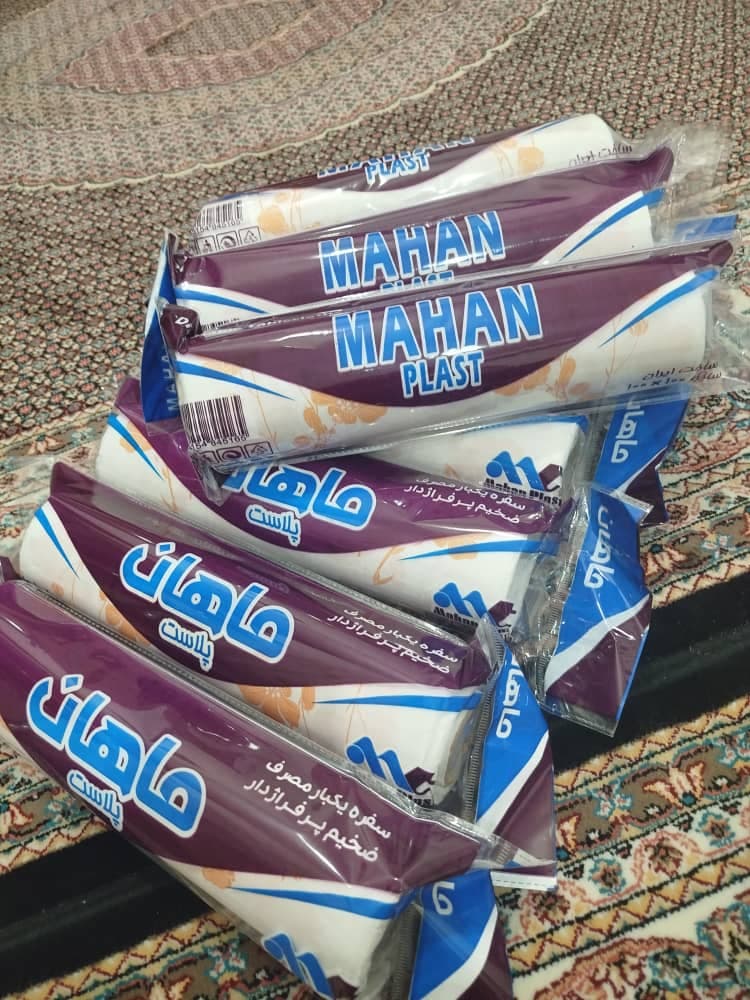طاقه خام و دوخت خورده سفره و کیسه زباله صنایع پلاستیک ولی زاده در تبریز