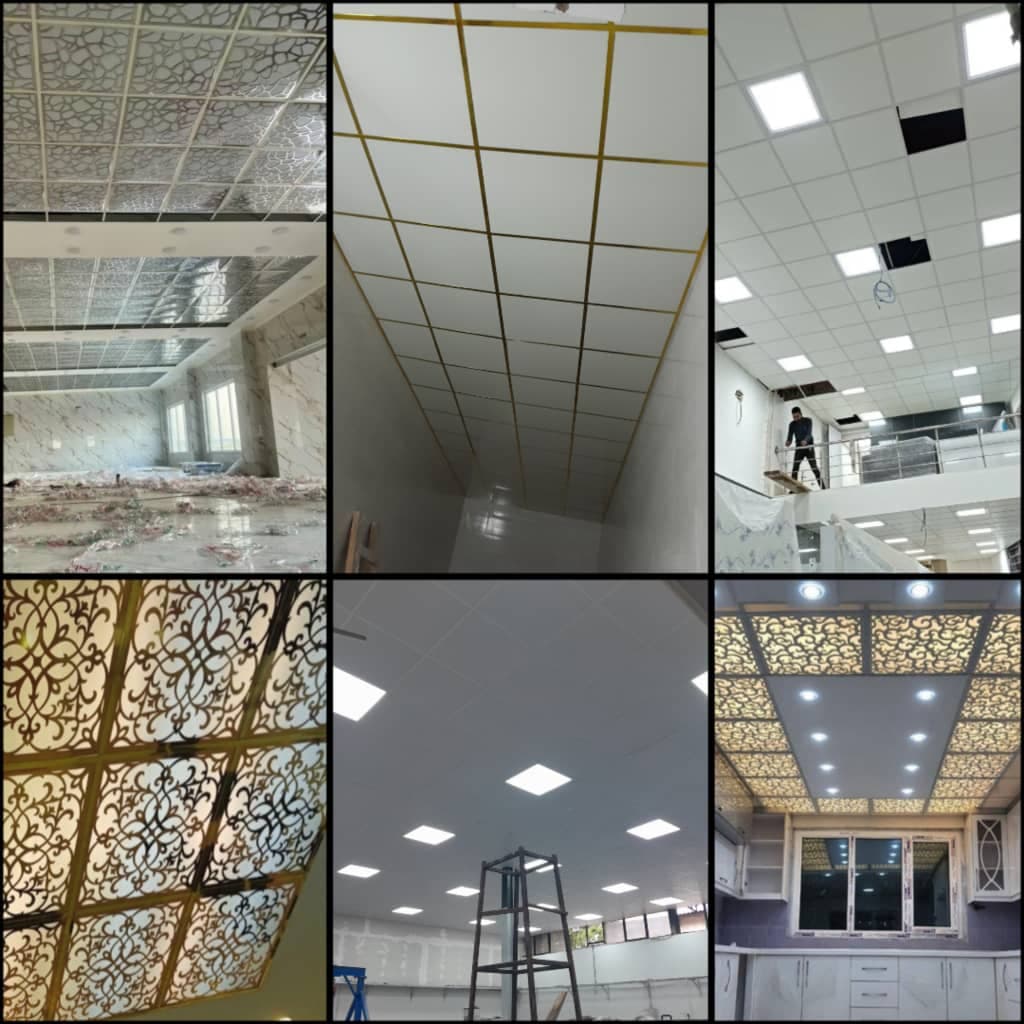 اجرای نصب سقف کاذب و کناف کاری محسن گوهری در رشت