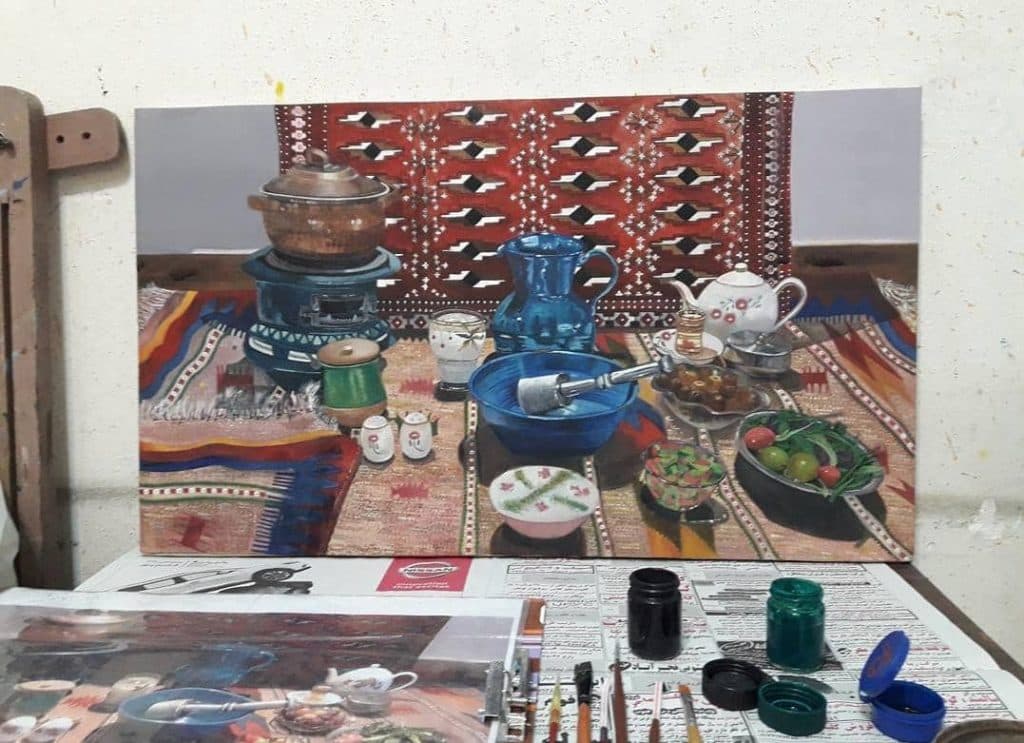 آموزش تخصصی سیاه قلم و مداد رنگی نگارستان مهاجر در شیراز