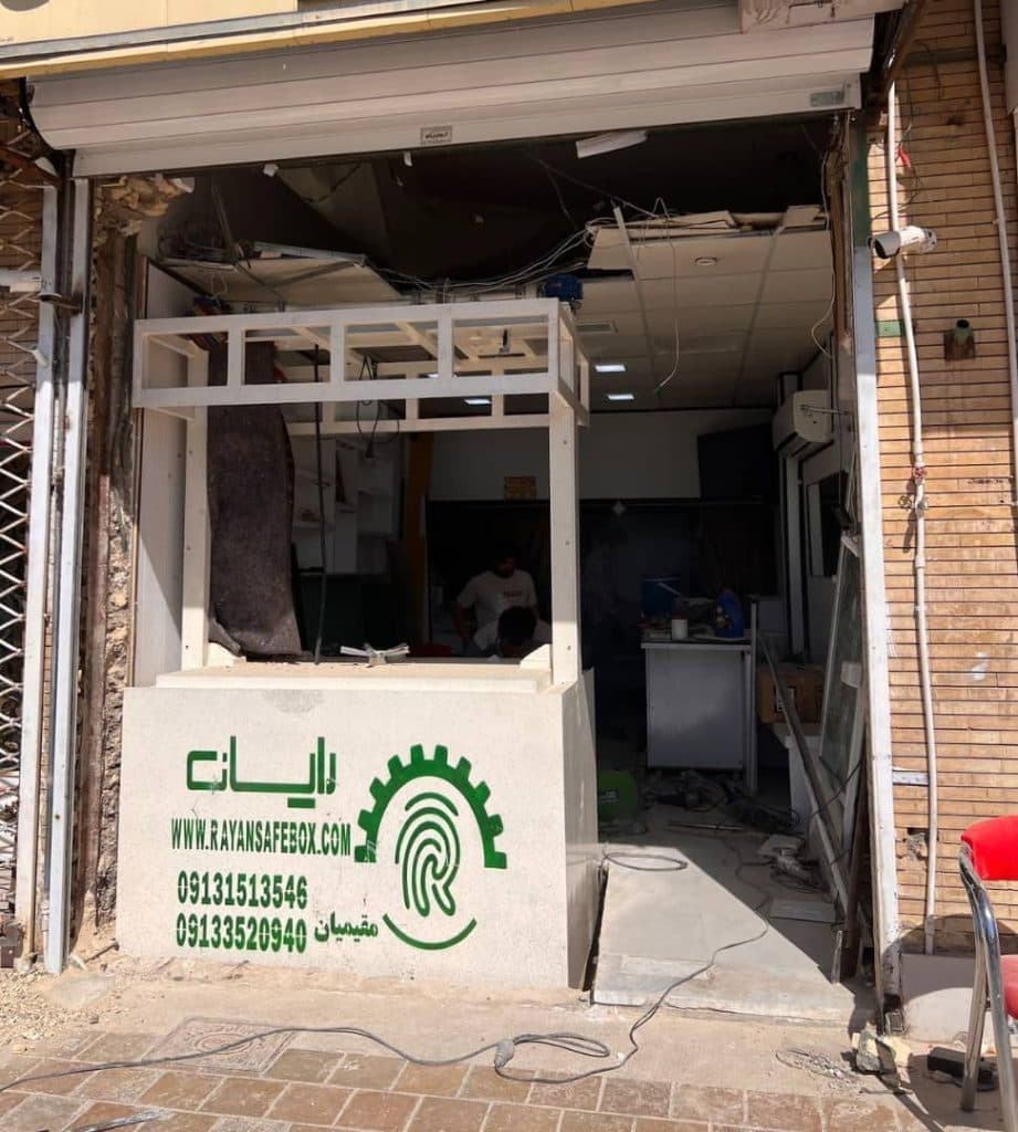 ساخت و فروش گاو صندوق آسانسوری طلافروشی گروه رایان در بوشهر