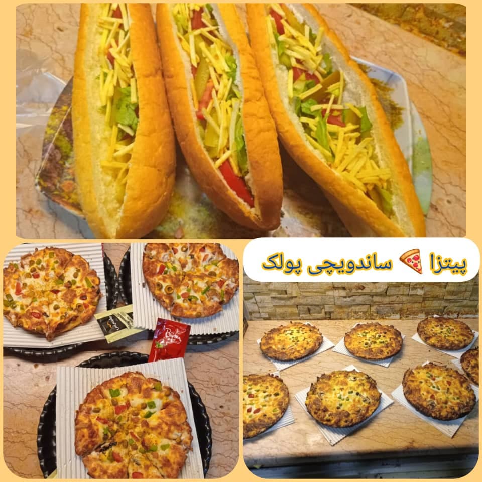 پیتزا ساندویچی پولک در رشت