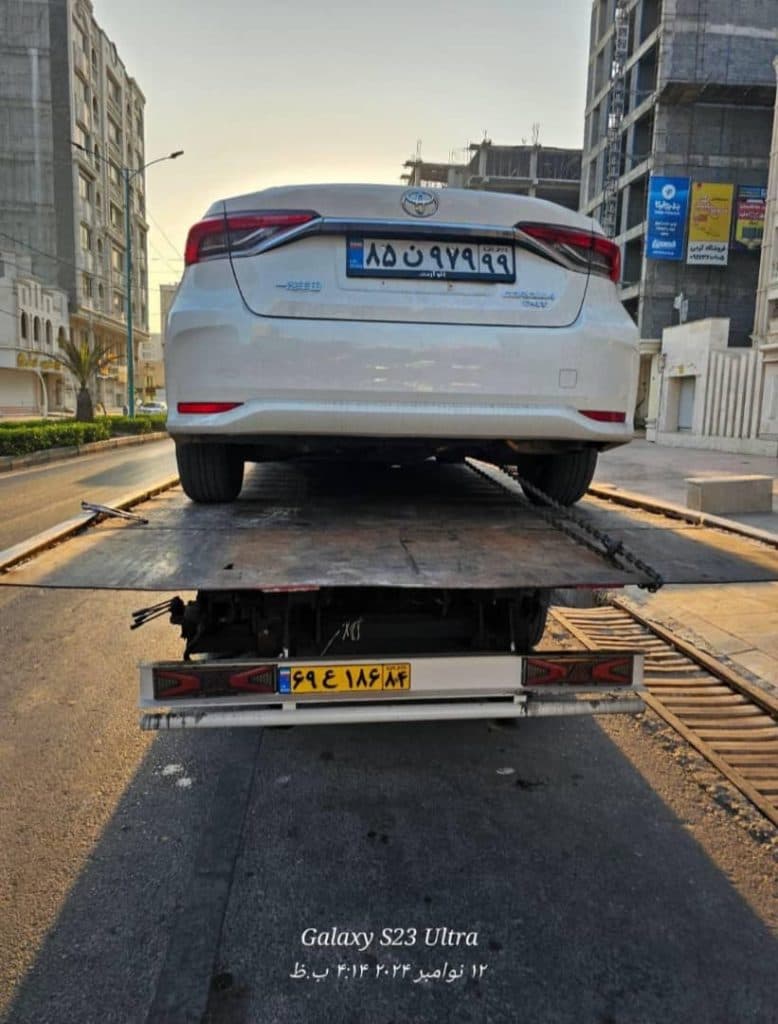 خدمات جرثقیل کفی خودروبر آریا نژاد در بندرعباس