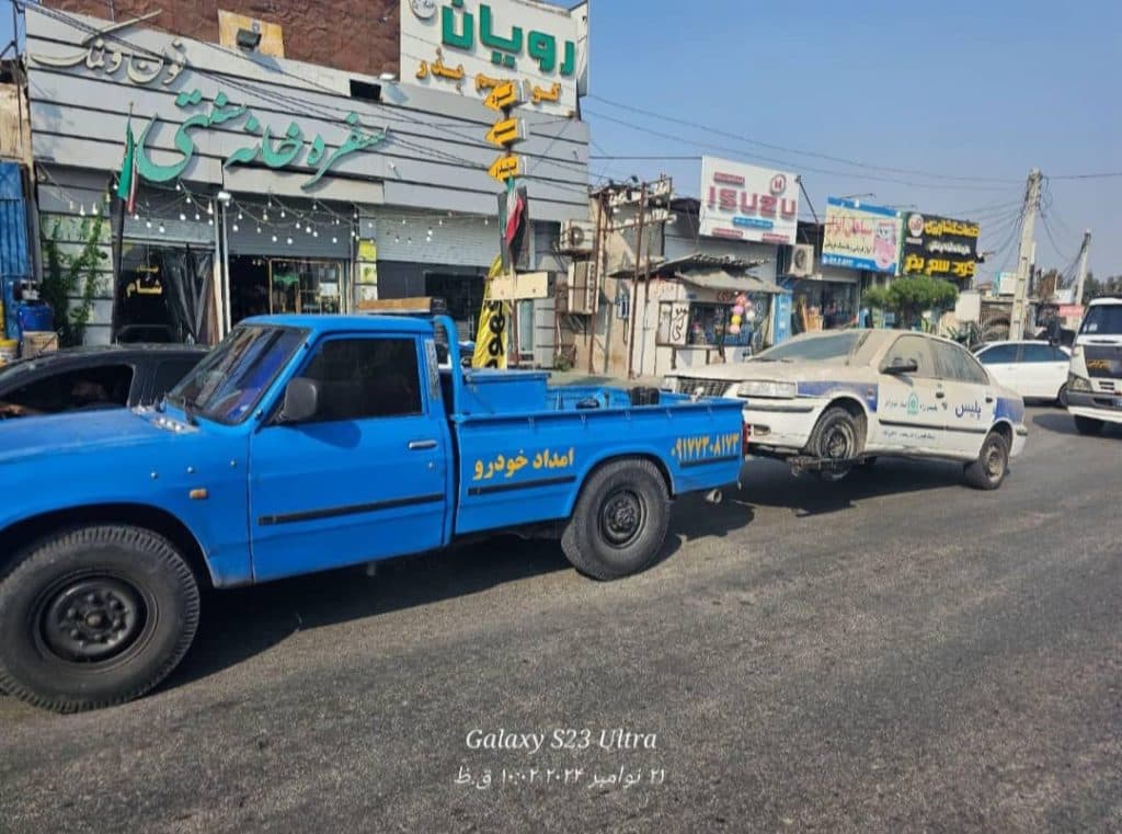 خدمات جرثقیل کفی خودروبر آریا نژاد در بندرعباس