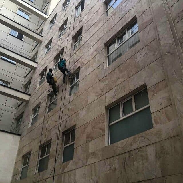 خدمات سیمانکاری با طناب بدون داربست اباصلت بایرامی در کرج