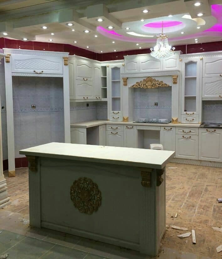 طراحی و اجرای کابینت کاج سبز در تهران
