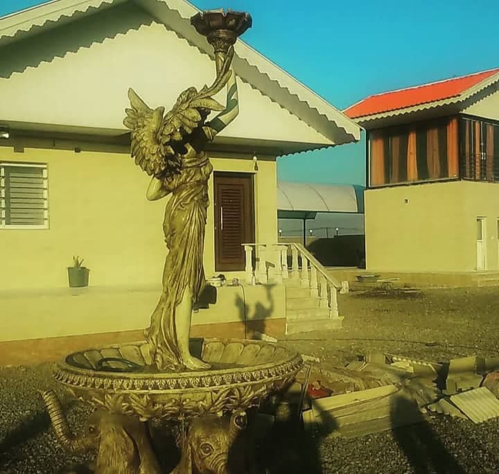 سنگ کاری ساختمان قدرتی در رشت