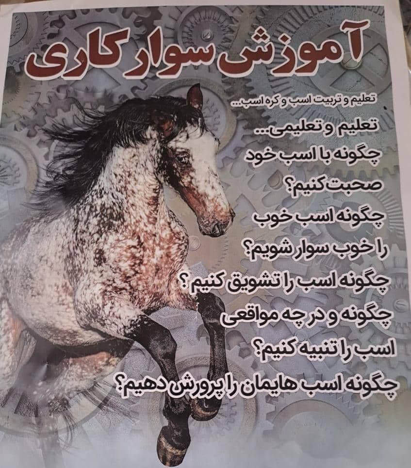 آموزش تعلیم اسب و کره اسب رستمی در اصفهان