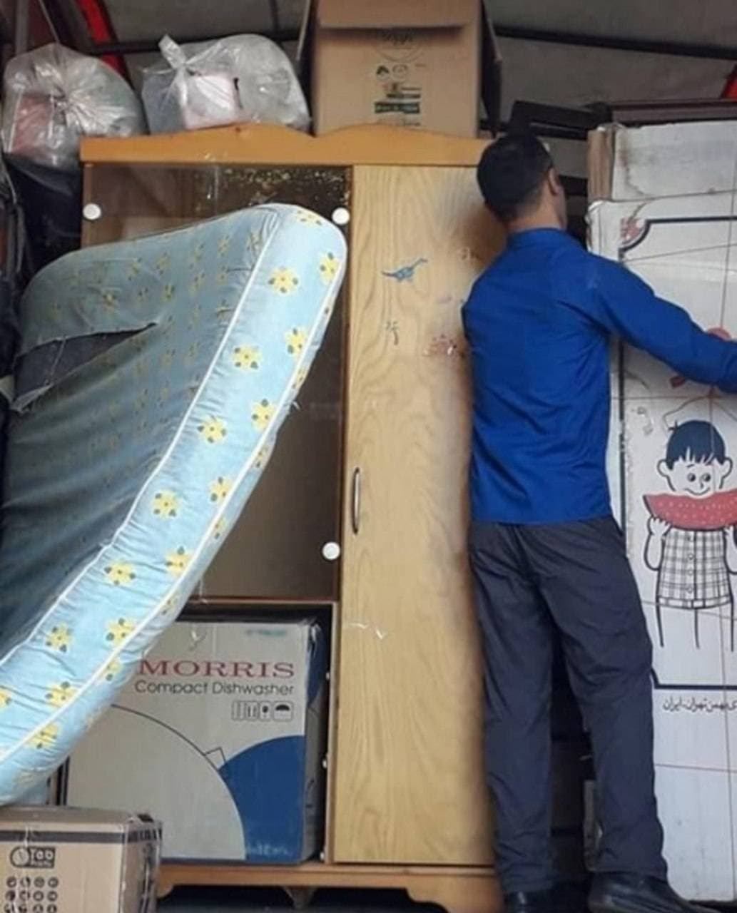 خدمات باربری و اثات کشی منزل آسان بار باقر تبار در آمل