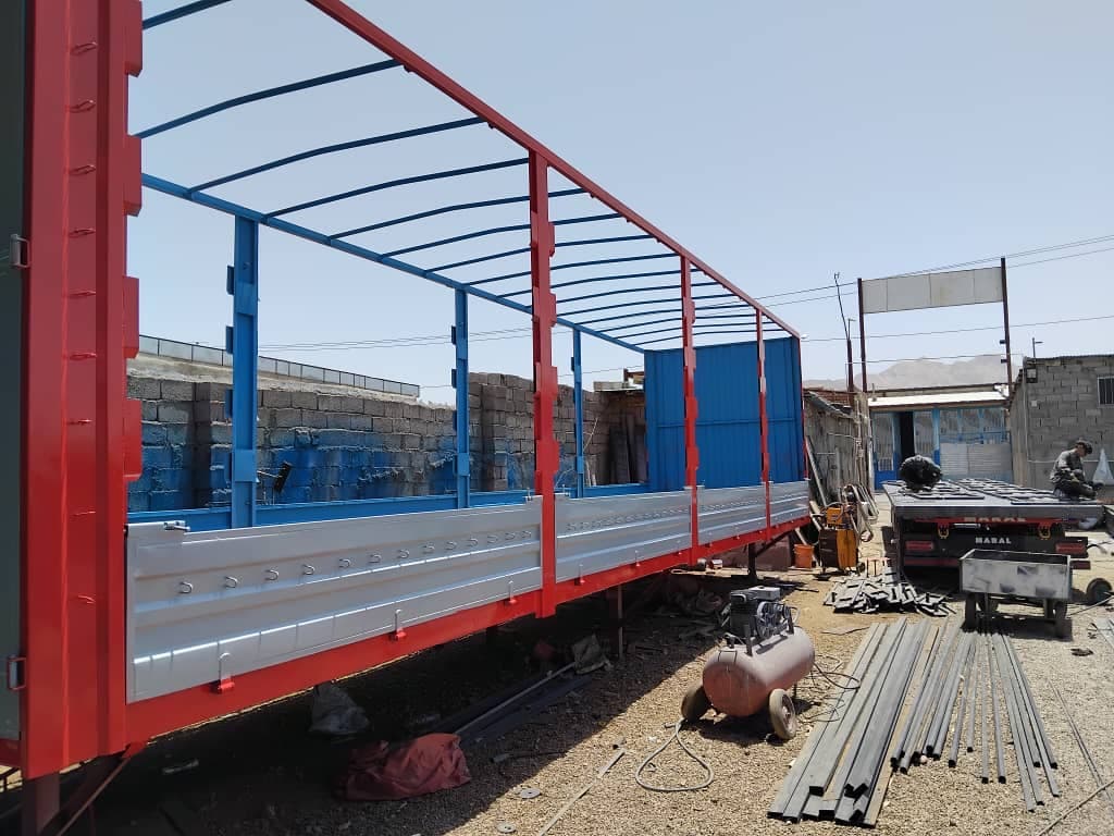 چادر سازی تریلر طلای سرخ در قاین